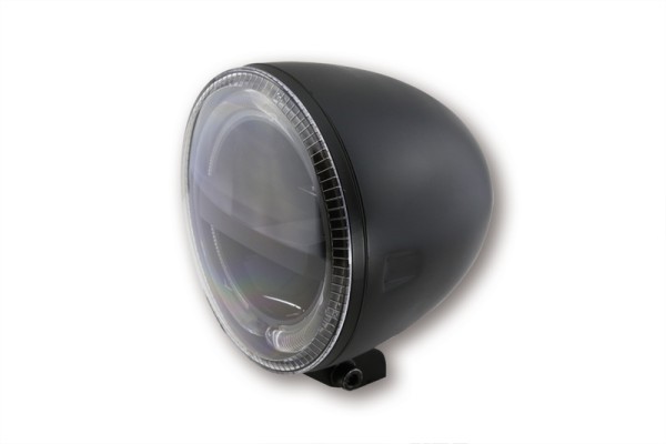 HIGHSIDER pro 5 3/4 pouces Phare Circle LED noir E-approuvé (1pc)