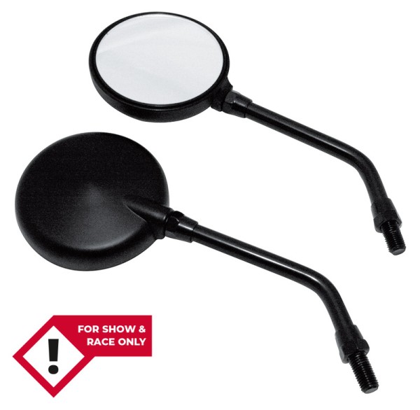 HIGHSIDER smart Miroir de guidon mini noir (paire)