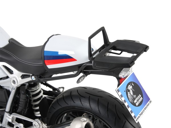 Support de top case Alurack noir pour BMW R nineT Racer (17-20) Hepco & Becker