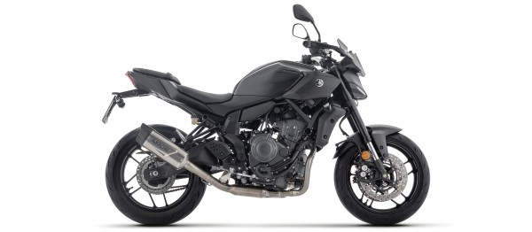 ARROW Auspuff INDY RACE EVO DARK für Yamaha MT07, Typ RM48, RM49, RM50, RM51, RM53, RM54, 2025-, sch