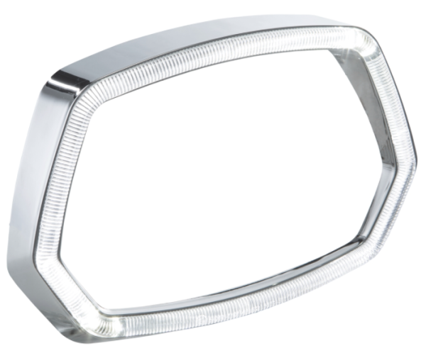 Anneau de lampe chromé anneau de lampe LED pour Vespa Sprint 50ccm 2T/4T ('13-'18)