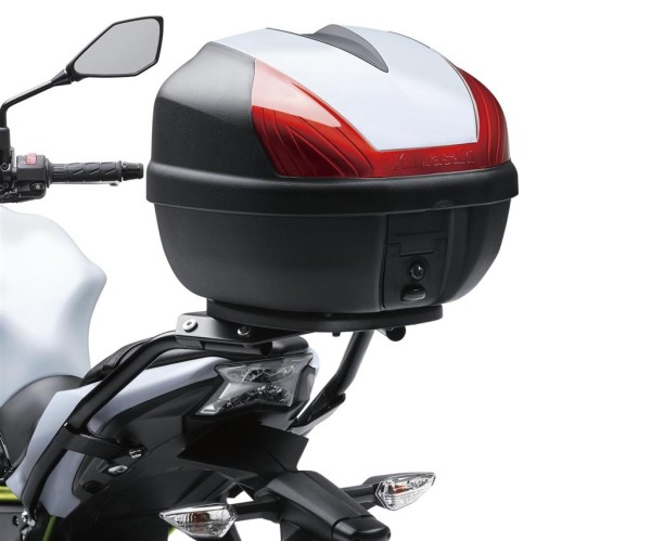 Cache pour top case 30L "725" Metallic Flat Raw Titanium Z650 2017 Original Kawasaki