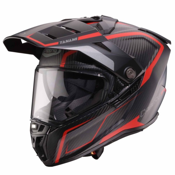 Caberg casque Tanami Carbon Gravity noir/rouge