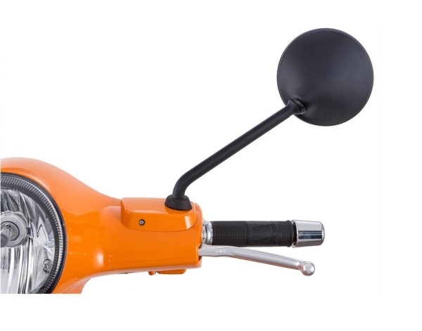Rétroviseur pour Vespa LX/LXV/S/GTS/GTS Super/GTV/GT 60/GT/GT L 50-300ccm, noir mat, gauche