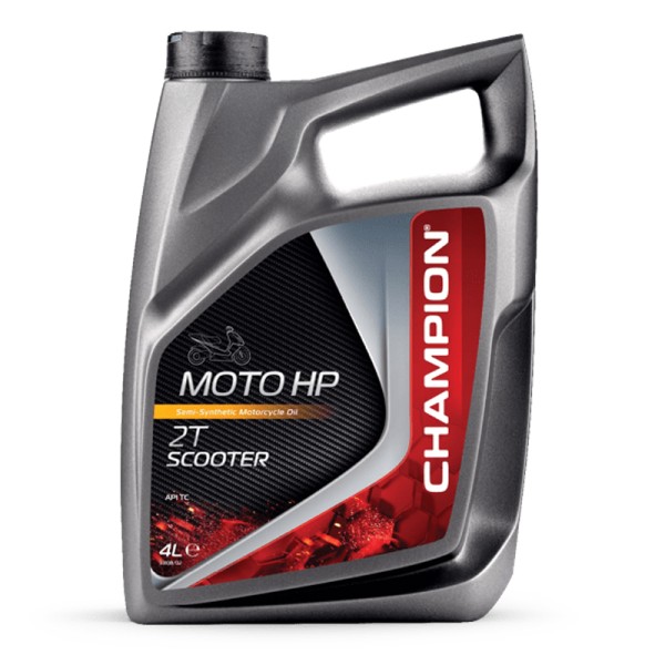 CHAMPION® Moto HP huile moteur pour scooter 2 temps - 4 litres