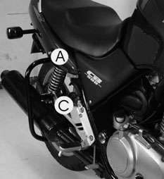 Arceau de protection arrière noir pour Honda CB 500 /S (93-97) Hepco & Becker