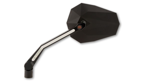 HIGHSIDER pro Rétroviseur Stealth -X4 Noir Avec Clignotant LED/feu de position (paire)