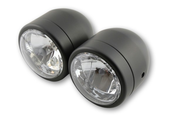 HIGHSIDER smart Kit de phares noirs feux de route et de croisement, homologués E (paire)