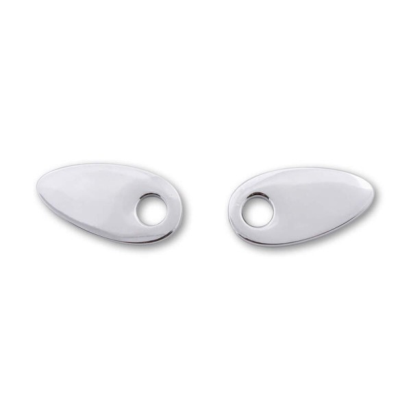 HIGHSIDER smart Plaques de montage Indy Spacer Chrome Aluminium