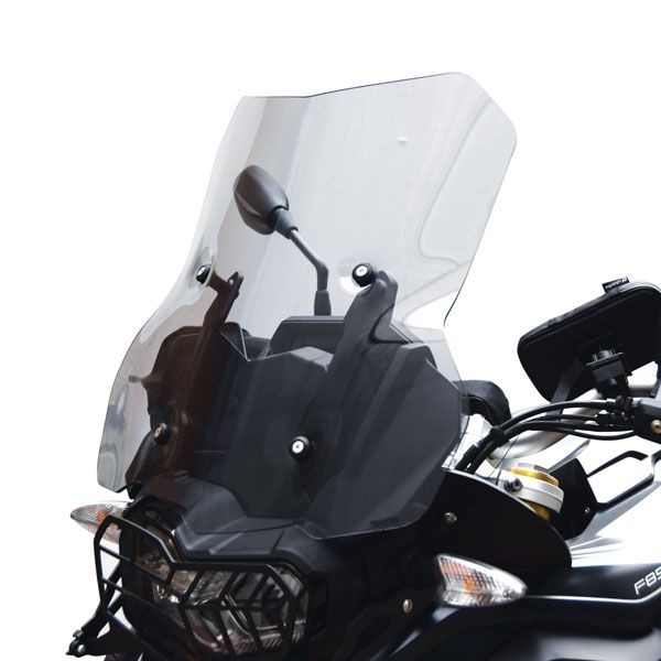 Pare-brise central sur supports d'origine pour BMW F 850 GS (18-21), légèrement teinté