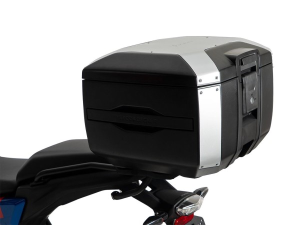 Kit Smartrack avec top-case Xcore 40 argent/noir pour BMW F 450 GS (25-) Hepco & Becker