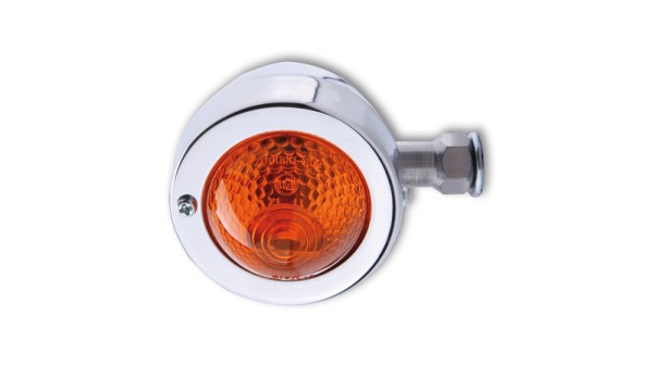 HIGHSIDER Smart Bullet Pike Clignotants boîtier chromé / lentille orange (pièce), avant & arrière