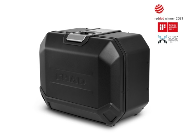 Shad valise latérale Terra TR47, gauche, aluminium noir, 47 l