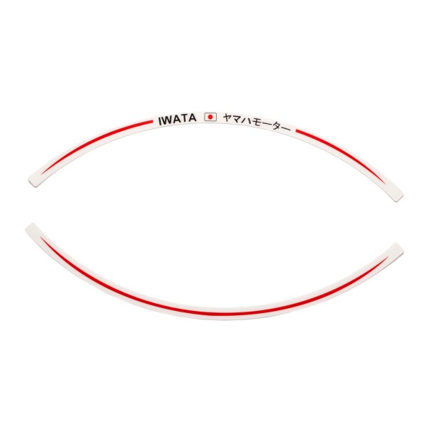 Yamaha RIM Sticker (Set) Rouge Noir Blanc
