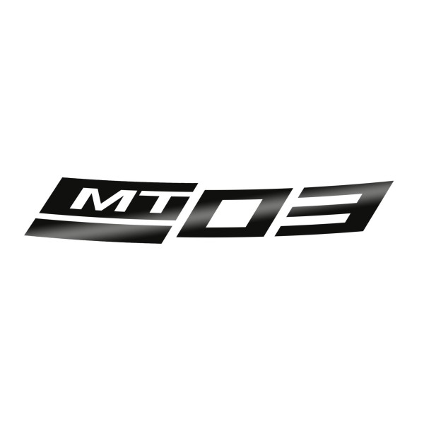 Autocollant réfléchissant noir pour jante avant, pour Yamaha MT-03 (23-) d'origine