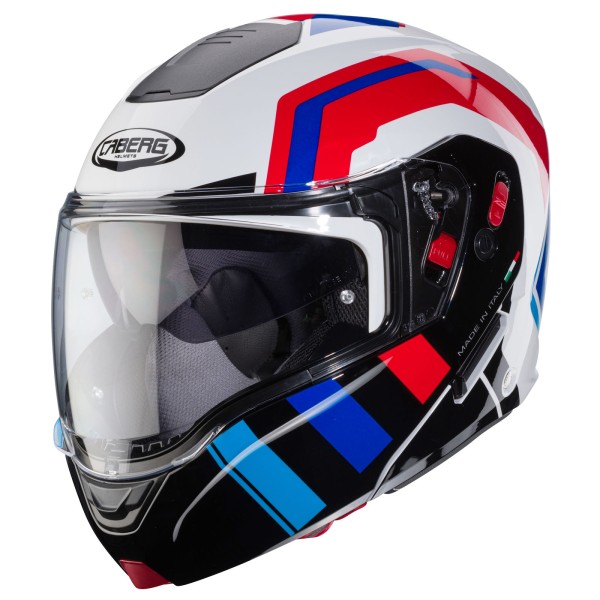 Caberg casque Horus X Road blanc/noir-bleu-rouge