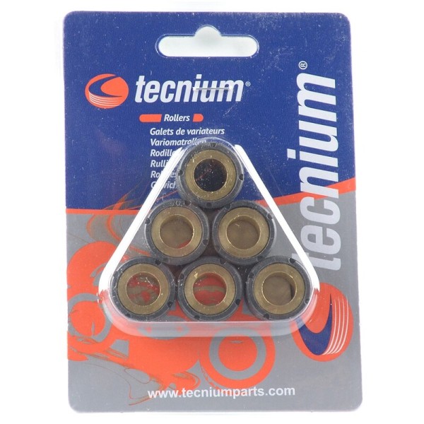 Jeu de roulettes vario Tecnium 24x18mm 23gr - 6 pièces
