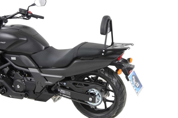 Sissybar avec porte-bagages noir pour Honda CTX 700 /N /DCT (14-17) Hepco & Becker