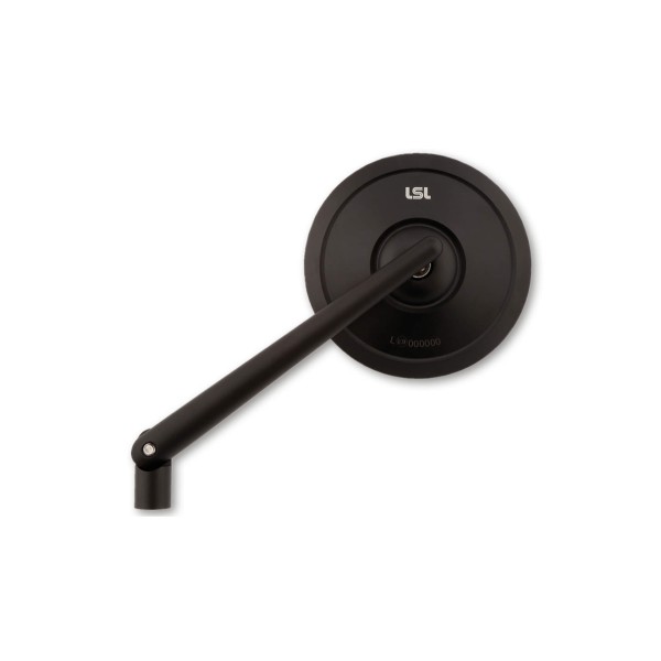 LSL Spiegel RETRO, Lenkerspiegel, schwarz, mit Straßenzulassung, ECE, mit je einem M10 x 1.25 Rechts