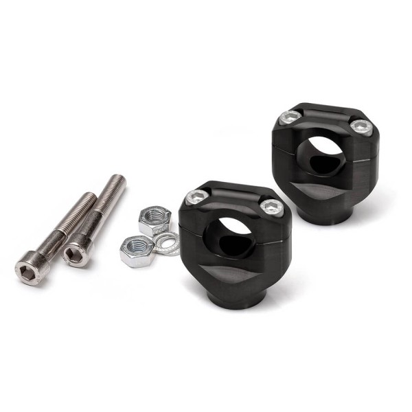 LSL Klemmbock-Kit 28,6 mm, für Moto Guzzi V7, schwarz