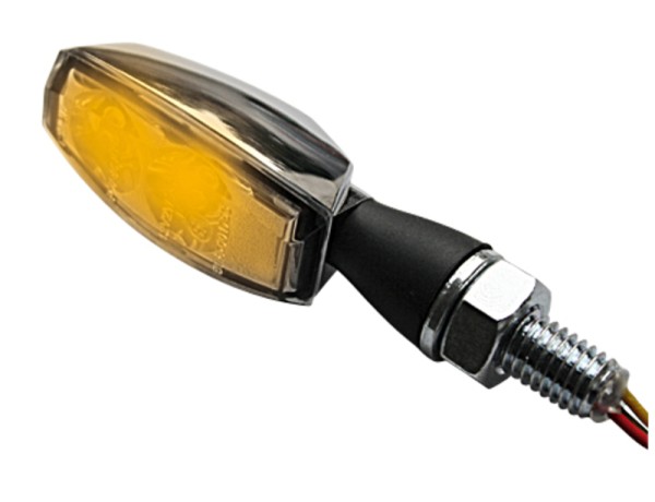 HIGHSIDER Pro Blaze Clignotants LED Boîtier noir / Lentille claire (paire), Avant & Arrière