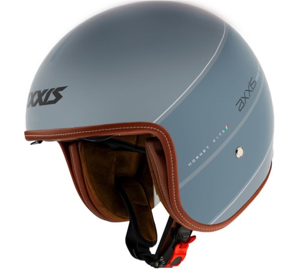 Casque jet Axxis, Hornet SV Vita, gris mat