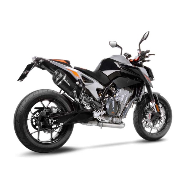 Système d?èchappement LeoVince Factory S pour KTM Duke 790 /890, carbone, slip on, Euro4, E-approbation