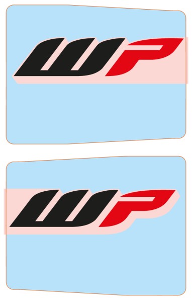 KTM Set d'autocollants de protection de fourche transparent