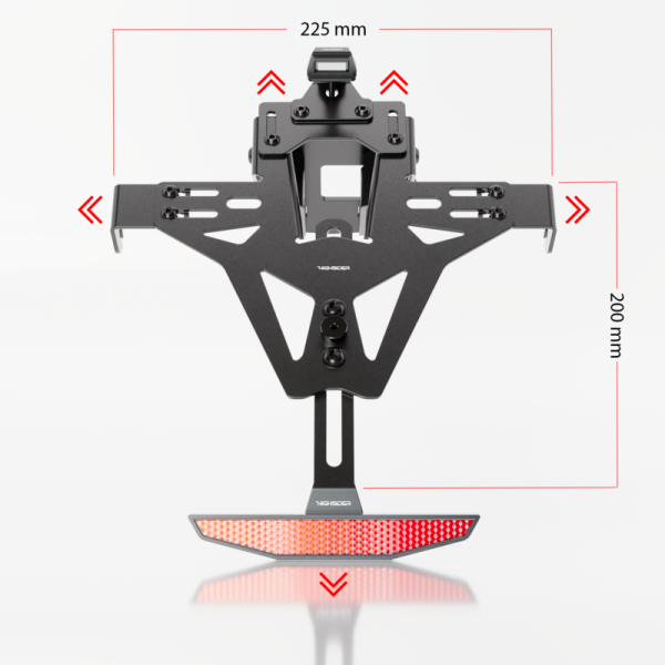 HIGHSIDER pro Support de plaque d'immatriculation Akron-RS Pro