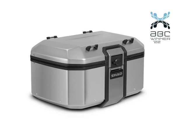 Top case Shad TERRA TR55 sans plaque de fixation, aluminium argenté, 55 l