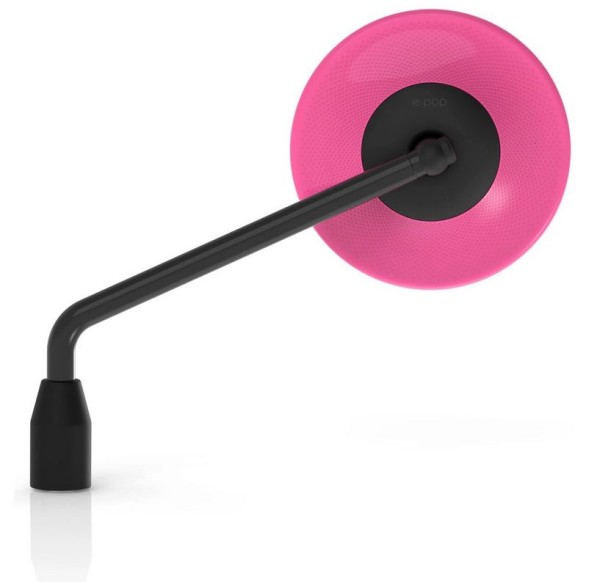 Rétroviseur RIZOMA E-POP gauche ou droit pour Vespa, noir/rose
