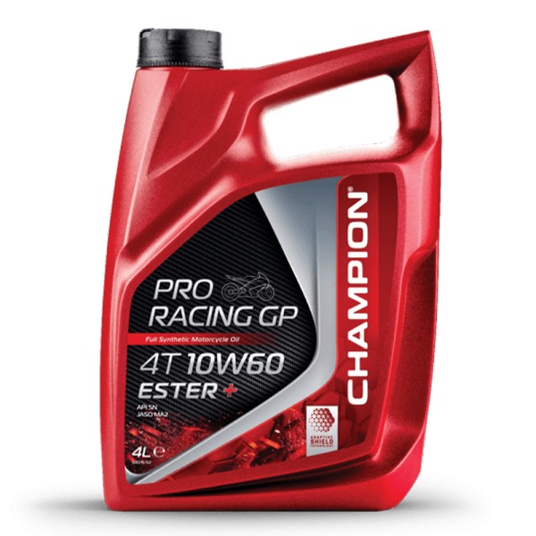 CHAMPION® Proracing GP 4T 10W-60 ESTER + huile moteur entièrement synthétique - 4 litres