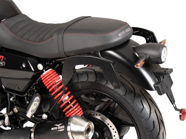 Supports latéraux C-Bow noirs pour Moto Guzzi V7 Stone Special Edition (22-) Hepco & Becker