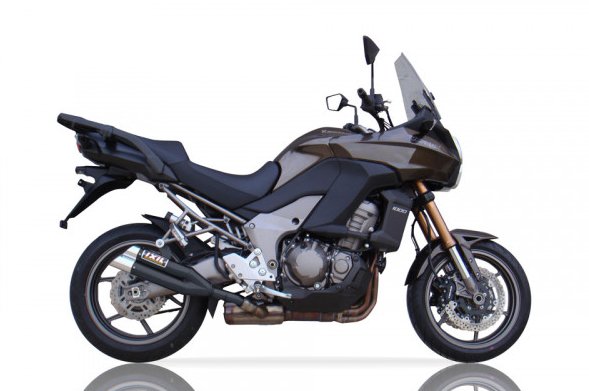 Embout IXIL HYPERLOW BLACK XL en acier inoxydable pour Kawasaki Versys 1000 (année 12-)