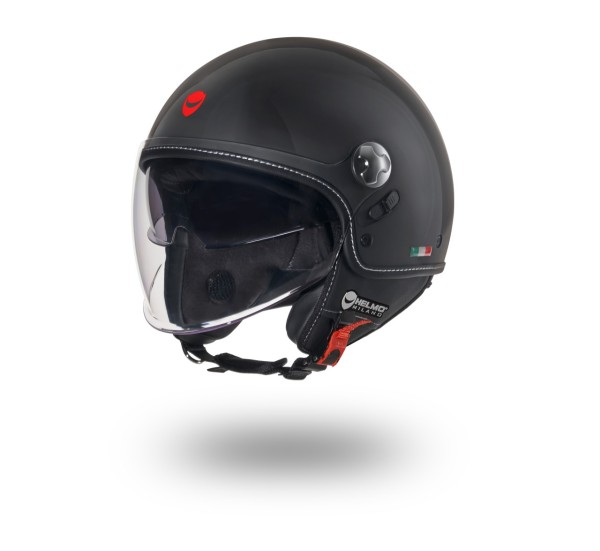 Helmo Milano Demi Jet Eos noir brillant