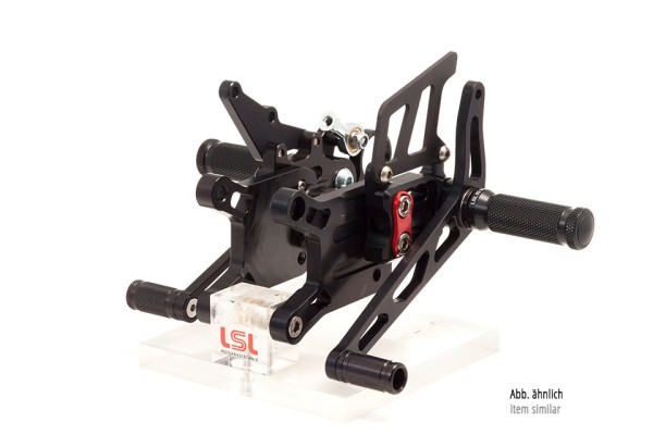 LSL 2Slide-Rastenanlage für Suzuki GSXR1000, 2009- , GSXR600, GSXR750, 2011-, schwarz-rot, Racing, o
