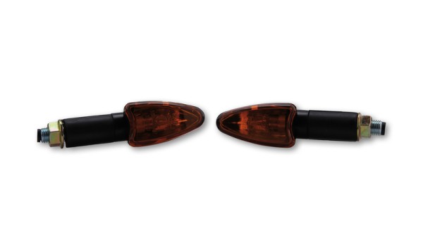 HIGHSIDER Smart Arrow ampoules mini-clignotants boîtier noir / lentille orange (paire), avant & arrière