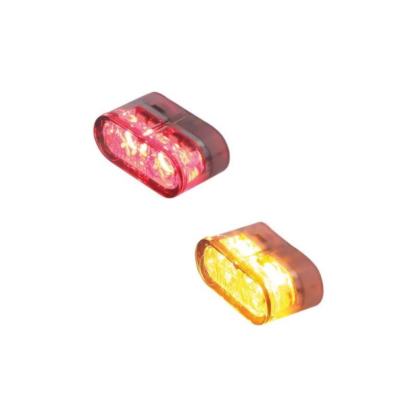 HIGHSIDER Pro Little Star_MX Pro LED 3in1 Combinaison clignotant/feu arrière module Lentille gris fumée (paire)