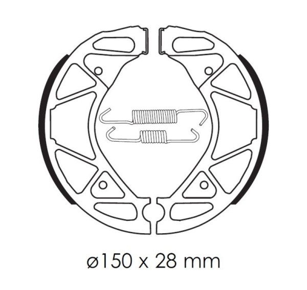 Tecnium Mâchoires de frein trottinette organique - BA209