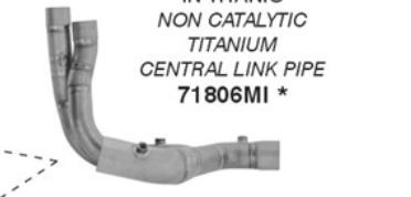 ARROW Racing-Kat-Ersatzrohr Titan für Aprilia RSV 4, Tuono V4 1100 2025-
