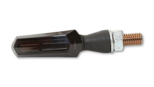HIGHSIDER Smart Scuro LED clignotants boîtier noir / lentille gris fumée (paire), avant & arrière