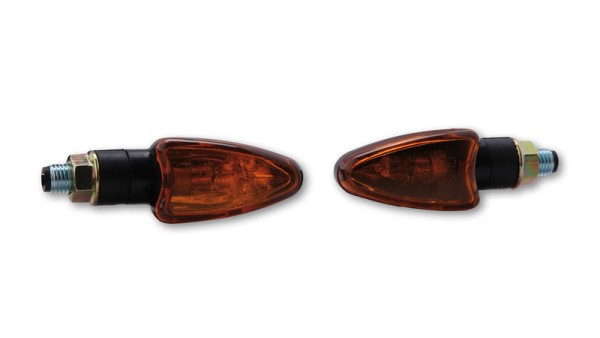 HIGHSIDER Smart Arrow ampoules mini-clignotants boîtier noir / lentille orange (paire), avant & arrière