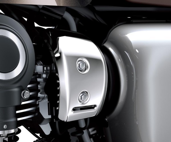 Corps de papillon Cover chromé gauche pour W 800 Street (année 19-) Original Kawasaki