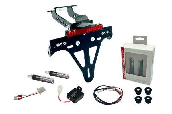 Support de plaque d'immatriculation (y compris les clignotants Barracuda avant et arrière) pour Yamaha YZF-125R (19-)