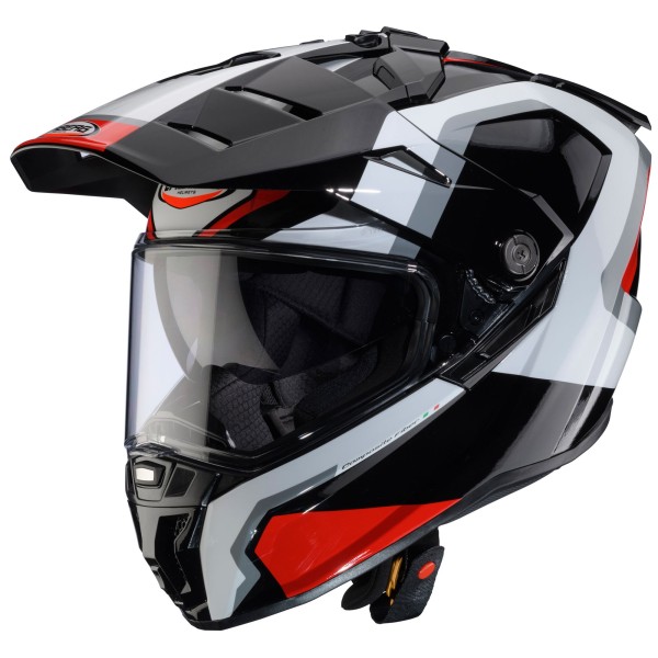 Caberg casque Tanami Scram noir/blanc-rouge