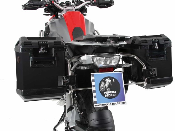 Kit de support de valises Cutout support incl. kit de valises Xplorer Cutout noir pour BMW R 1200 GS LC Adventure