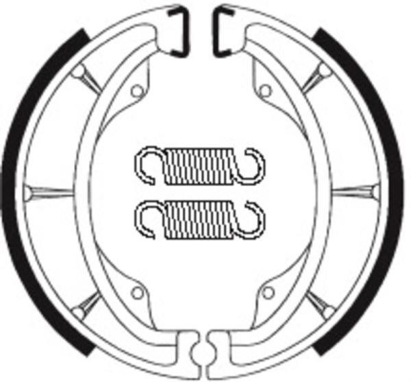 Patins de frein organiques pour scooter Tecnium - BA202