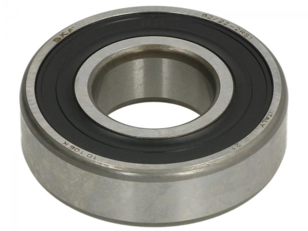 Roulements à billes rainurés SKF Pignon de chaîne 62/22 2RS1, 22x50x14 mm