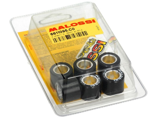 Jeu de galets de variateur Malossi, 20x17 mm, 7,5 g, pièces : 6