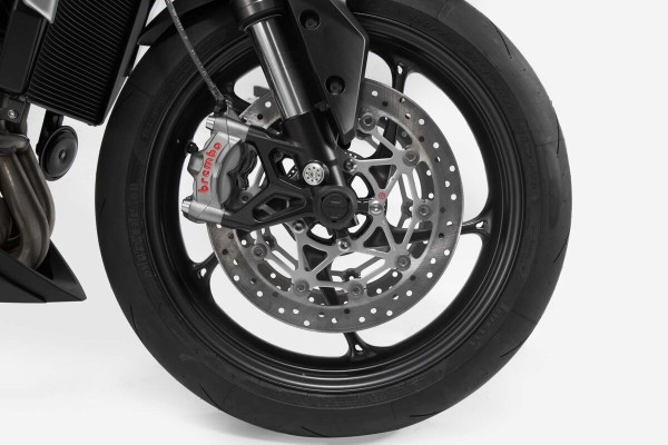SW-Motech Kit de pads de carrossage pour l'essieu avant noir pour BMW G 310 R /GS - SW Motech